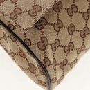 GUCCI GG Canvas Shoulder Bag Beige Silver 146236 Auth yk19669V-9