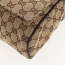 GUCCI GG Canvas Shoulder Bag Beige Silver 146236 Auth yk19669V-15