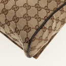 GUCCI GG Canvas Shoulder Bag Beige Silver 146236 Auth yk19669V-17