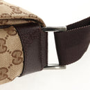 GUCCI GG Canvas Shoulder Bag Beige Silver 146236 Auth yk19669V-10