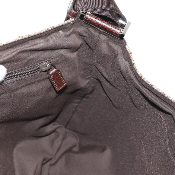 GUCCI GG Canvas Shoulder Bag Beige Silver 146236 Auth yk19669V