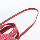 Miu Miu Matelasse Hand Bag Canvas 2way Red Gold Auth yk19675-14