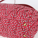 Miu Miu Matelasse Hand Bag Canvas 2way Red Gold Auth yk19675-16