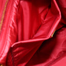 Miu Miu Matelasse Hand Bag Canvas 2way Red Gold Auth yk19675-23