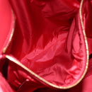 Miu Miu Matelasse Hand Bag Canvas 2way Red Gold Auth yk19675-24