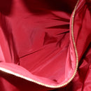 Miu Miu Matelasse Hand Bag Canvas 2way Red Gold Auth yk19675-25