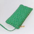 Miu Miu Matelasse Hand Bag Canvas 2way Red Gold Auth yk19675-27