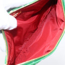 Miu Miu Matelasse Hand Bag Canvas 2way Red Gold Auth yk19675-28