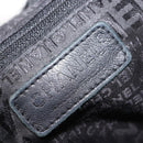 CHANEL Hobo Shoulder Bag Lamb Skin Black Silver CC Auth yk19676-10