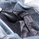 CHANEL Hobo Shoulder Bag Lamb Skin Black Silver CC Auth yk19676-22