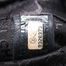 CHANEL Hobo Shoulder Bag Lamb Skin Black Silver CC Auth yk19676-12