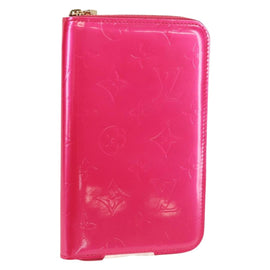 LOUIS VUITTON Monogram Vernis Eldridge Wallet Fuchsia Pink M91240 Auth yk19678V