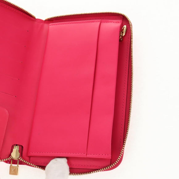 LOUIS VUITTON Monogram Vernis Eldridge Wallet Fuchsia Pink M91240 Auth yk19678V