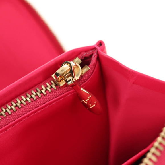 LOUIS VUITTON Monogram Vernis Eldridge Wallet Fuchsia Pink M91240 Auth yk19678V