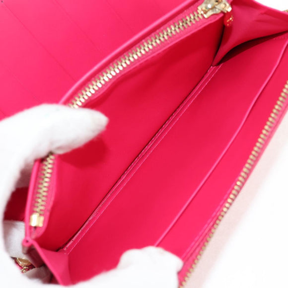 LOUIS VUITTON Monogram Vernis Eldridge Wallet Fuchsia Pink M91240 Auth yk19678V
