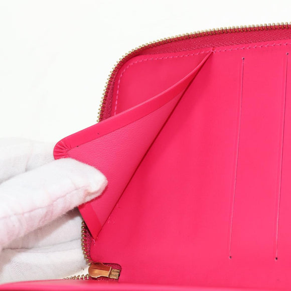 LOUIS VUITTON Monogram Vernis Eldridge Wallet Fuchsia Pink M91240 Auth yk19678V