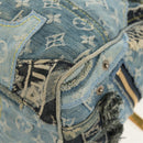 LOUIS VUITTON Monogram Denim Patchwork Speedy 30 Bag Blue M95380 Auth yk19687A-15