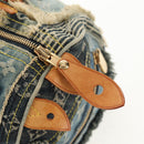LOUIS VUITTON Monogram Denim Patchwork Speedy 30 Bag Blue M95380 Auth yk19687A-24