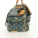 LOUIS VUITTON Monogram Denim Patchwork Speedy 30 Bag Blue M95380 Auth yk19687A-4