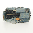 LOUIS VUITTON Monogram Denim Patchwork Speedy 30 Bag Blue M95380 Auth yk19687A-5