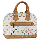 LOUIS VUITTON Monogram Multicolor Alma Hand Bag White M92647 LV Auth yk19689-1