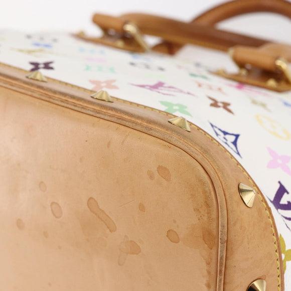 LOUIS VUITTON Monogram Multicolor Alma Hand Bag White M92647 LV Auth yk19689