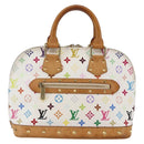 LOUIS VUITTON Monogram Multicolor Alma Hand Bag White M92647 LV Auth yk19689-13