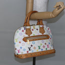 LOUIS VUITTON Monogram Multicolor Alma Hand Bag White M92647 LV Auth yk19689-22