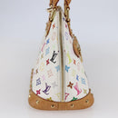 LOUIS VUITTON Monogram Multicolor Alma Hand Bag White M92647 LV Auth yk19689-3