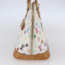LOUIS VUITTON Monogram Multicolor Alma Hand Bag White M92647 LV Auth yk19689-4