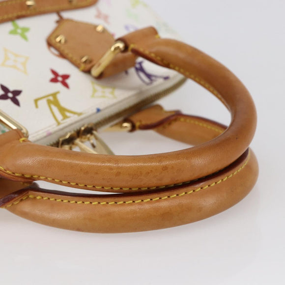 LOUIS VUITTON Monogram Multicolor Alma Hand Bag White M92647 LV Auth yk19689