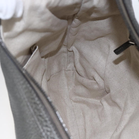 GUCCI Soho Chain Shoulder Bag Leather Silver tone 326706 Auth yk19690