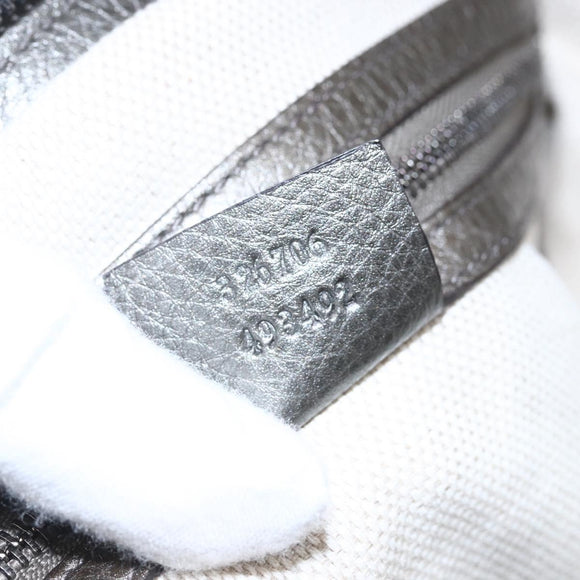 GUCCI Soho Chain Shoulder Bag Leather Silver tone 326706 Auth yk19690