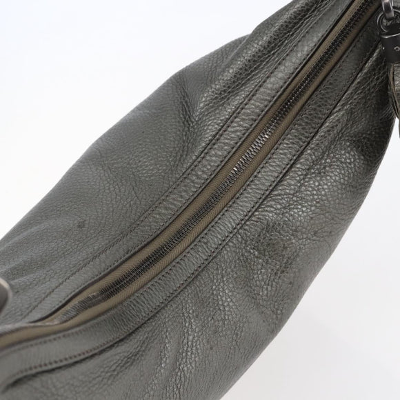 GUCCI Soho Chain Shoulder Bag Leather Silver tone 326706 Auth yk19690