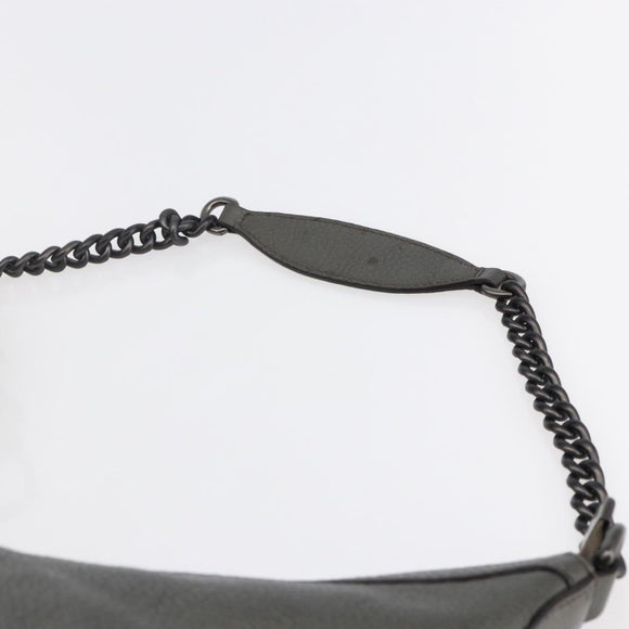 GUCCI Soho Chain Shoulder Bag Leather Silver tone 326706 Auth yk19690