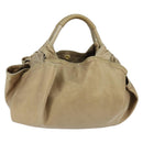 LOEWE Anagram Nappa Aire Hand Bag Leather Gold Tone Auth yk19696-1