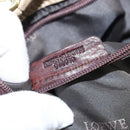 LOEWE Anagram Nappa Aire Hand Bag Leather Gold Tone Auth yk19696-12