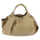 LOEWE Anagram Nappa Aire Hand Bag Leather Gold Tone Auth yk19696-13