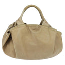 LOEWE Anagram Nappa Aire Hand Bag Leather Gold Tone Auth yk19696-2