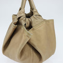 LOEWE Anagram Nappa Aire Hand Bag Leather Gold Tone Auth yk19696-3