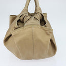 LOEWE Anagram Nappa Aire Hand Bag Leather Gold Tone Auth yk19696-4