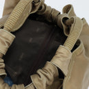 LOEWE Anagram Nappa Aire Hand Bag Leather Gold Tone Auth yk19696-6