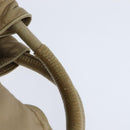 LOEWE Anagram Nappa Aire Hand Bag Leather Gold Tone Auth yk19696-8