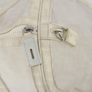 FENDI Zucca Mesh Boston Bag PVC White Silver Auth yk19697-17