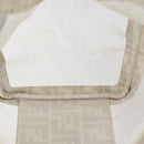 FENDI Zucca Mesh Boston Bag PVC White Silver Auth yk19697-19