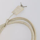 FENDI Zucca Mesh Boston Bag PVC White Silver Auth yk19697-8