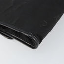 Christian Dior Chain Shoulder Bag Nylon Black Gold Auth yk19698-17