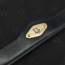 Christian Dior Chain Shoulder Bag Nylon Black Gold Auth yk19698-18