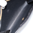 Christian Dior Chain Shoulder Bag Nylon Black Gold Auth yk19698-12