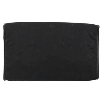 Christian Dior Chain Shoulder Bag Nylon Black Gold Auth yk19698 - 0